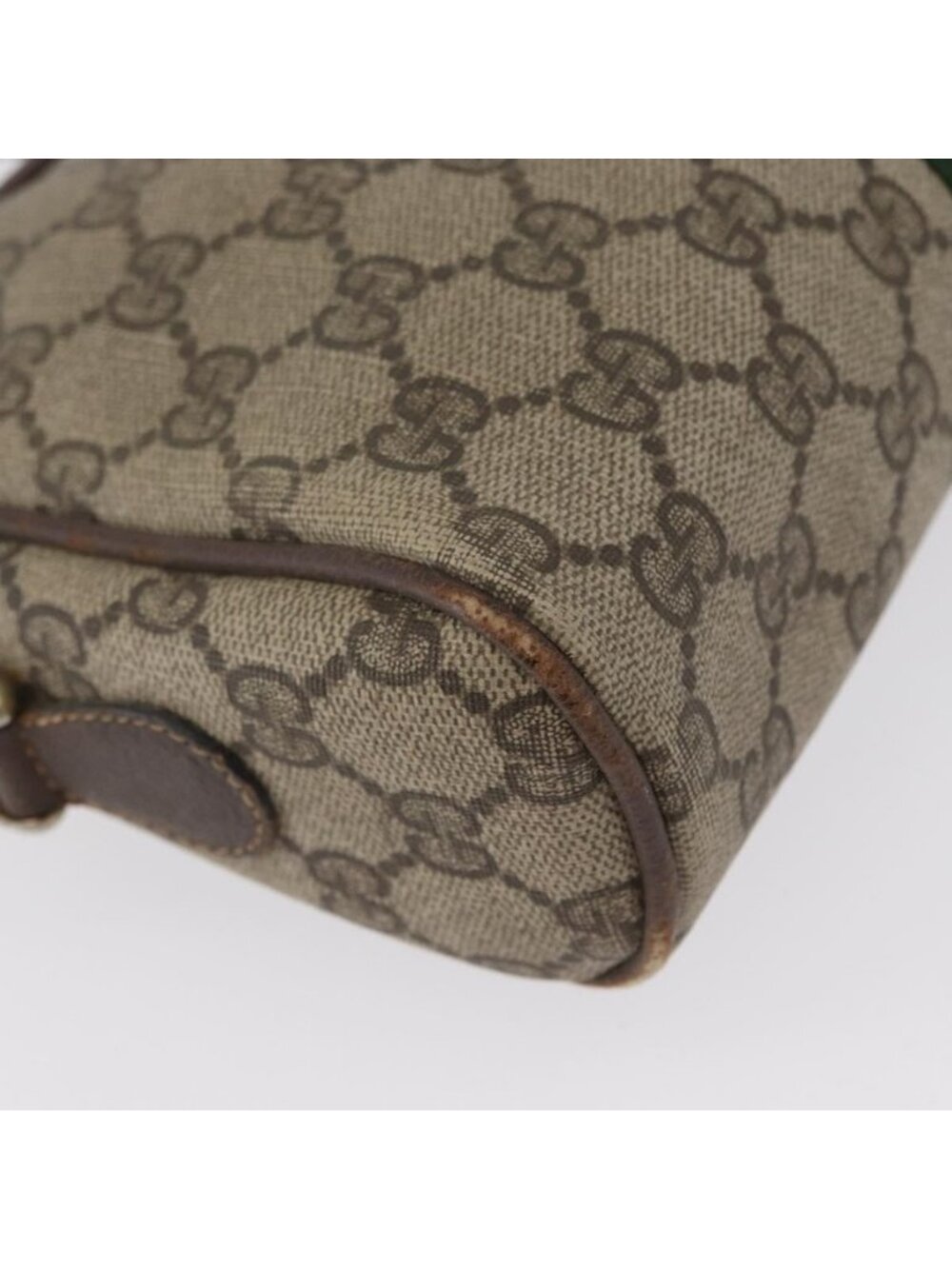 Authentic GUCCI GG Supreme Web Sherry Line Shoulder Bag PVC Beige Gold 010 378 - Picture 8 of 16